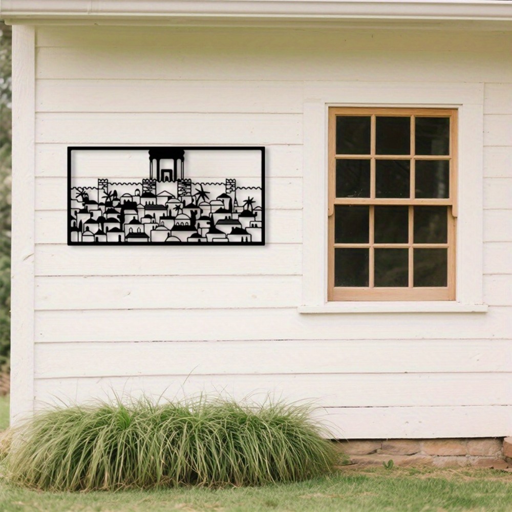 CIFBUY Metal Wall Art Jerusale - Home Decoration ulasan dan harga