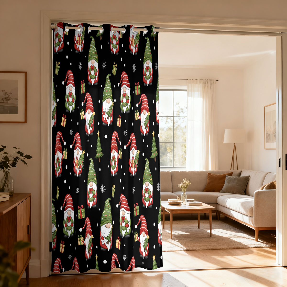 Christmas Dwarf Xmas Tree Gift - Home Decor Curtain ulasan dan harga